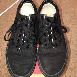 Vans black/black old skool shoes